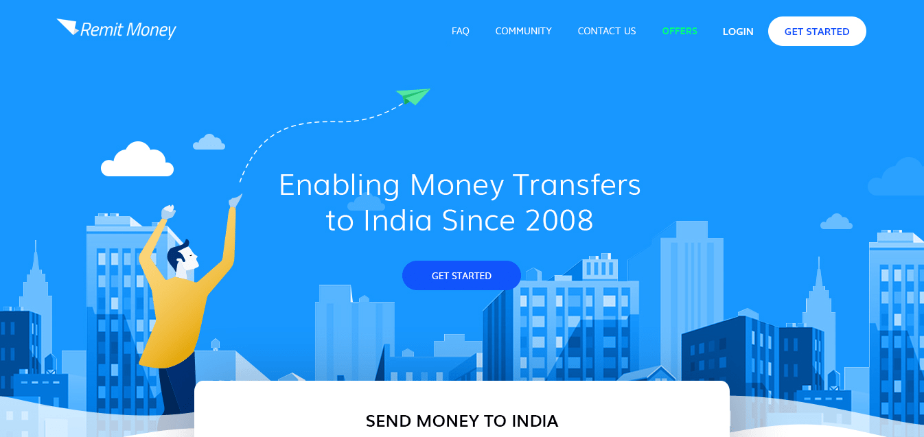 Send Money To India From Us Through Remitmoney Through Remitmoney Send Money To India
